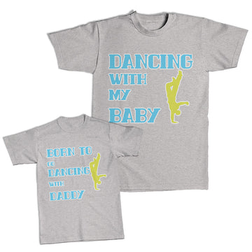 Daddy and Me Outfits Baseball Bat Sports - Dancing with My Baby Dancer Cotton