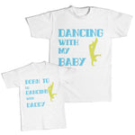 Daddy and Me Outfits Baseball Bat Sports - Dancing with My Baby Dancer Cotton