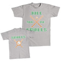 Daddy and Me Outfits Smalls Crown Children - Kill You Me Baseball Cotton