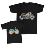 Daddy and Me Outfits Mister Nut Bolt Spanner Bicycle Motorbike Vehicle Cotton