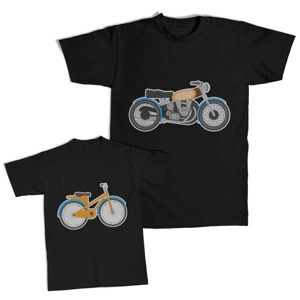 Daddy and Me Outfits Mister Nut Bolt Spanner Bicycle Motorbike Vehicle Cotton
