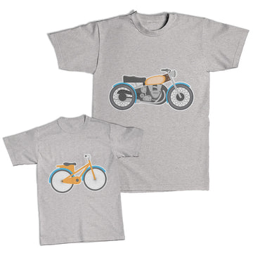 Daddy and Me Outfits Mister Nut Bolt Spanner Bicycle Motorbike Vehicle Cotton