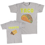 Daddy and Me Outfits Taquito Mexican Food - Taquito Mexican Food Cotton