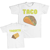Daddy and Me Outfits Taquito Mexican Food - Taquito Mexican Food Cotton
