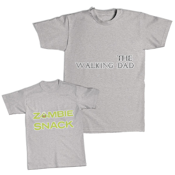 Daddy and Me Outfits The Walking Dad - Zombie Snack Monster Cotton