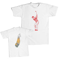 Daddy and Me Outfits Golf Player Sports - Golf Bags Sports Cotton