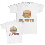 Daddy and Me Outfits Food Burger - Slider Burger Cotton