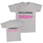Daddy and Me Outfits Mechanic Daddy - Trainee Mechanic Cotton