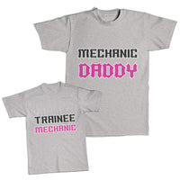 Daddy and Me Outfits Mechanic Daddy - Trainee Mechanic Cotton
