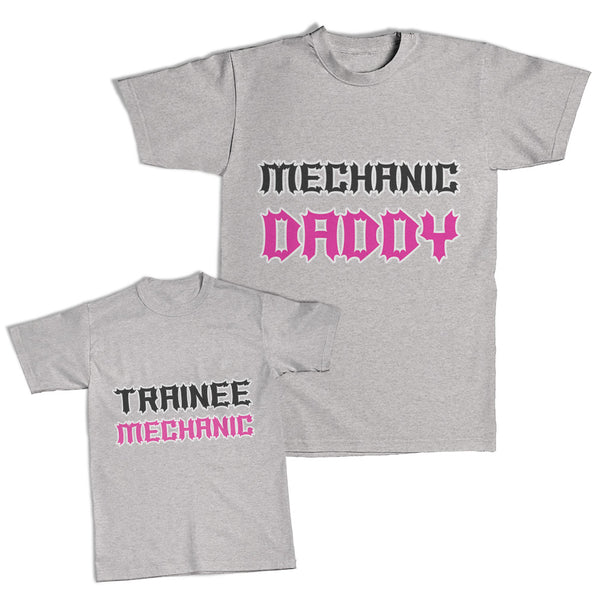 Daddy and Me Outfits Mechanic Daddy - Trainee Mechanic Cotton