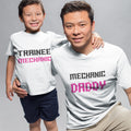 Daddy and Me Outfits Mechanic Daddy - Trainee Mechanic Cotton