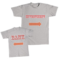 Daddy and Me Outfits Investment Right Arrow - Bank Left Arrow Cotton