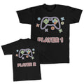 Daddy and Me Outfits I Love Milk Heart - Player 1 Videogames Gamer Cotton