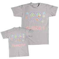 Daddy and Me Outfits I Love Milk Heart - Player 1 Videogames Gamer Cotton