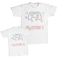 Daddy and Me Outfits I Love Milk Heart - Player 1 Videogames Gamer Cotton