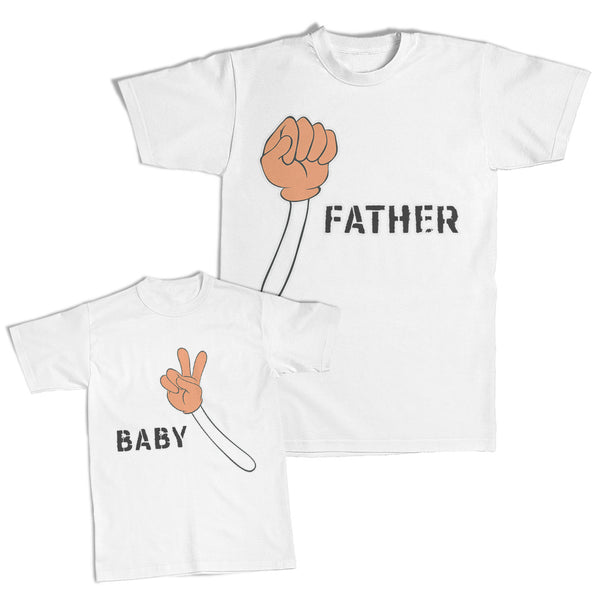 Daddy and Me Outfits Cute Bow Boys - Father Dad Strong Cotton