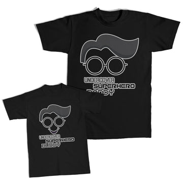 Daddy and Me Outfits I Love Smile Heart - Undercover Superhero Daddy Cotton