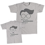 Daddy and Me Outfits I Love Smile Heart - Undercover Superhero Daddy Cotton