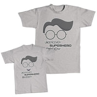 Daddy and Me Outfits I Love Smile Heart - Undercover Superhero Daddy Cotton