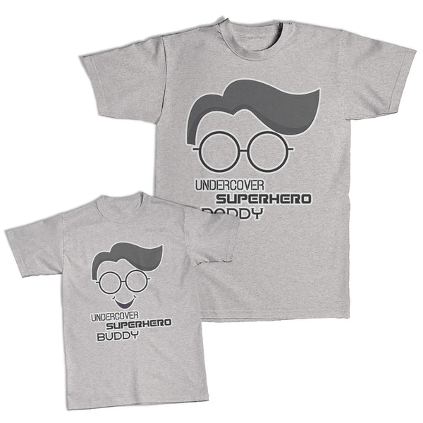 Daddy and Me Outfits I Love Smile Heart - Undercover Superhero Daddy Cotton