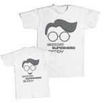 Daddy and Me Outfits I Love Smile Heart - Undercover Superhero Daddy Cotton