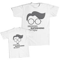 Daddy and Me Outfits I Love Smile Heart - Undercover Superhero Daddy Cotton