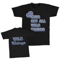Daddy and Me Outfits Fruit Acorn - King of All Wild Things Crown Cotton