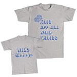 Daddy and Me Outfits Fruit Acorn - King of All Wild Things Crown Cotton
