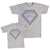 Daddy and Me Outfits Super Family Star Affection - Super Family Star Cotton