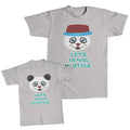 Daddy and Me Outfits Let Us Travel in Style Panda Laughing - Let Us Cotton