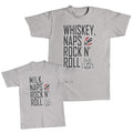 Daddy and Me Outfits Whiskey Naps and Rock and Roll - Milk Naps and Cotton