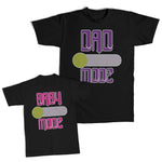 Daddy and Me Outfits Dad Mode Button Arrow - Baby Mode Button Arrow Cotton