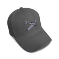 Kids Baseball Hat Military Plane #47 Embroidery Toddler Cap Cotton