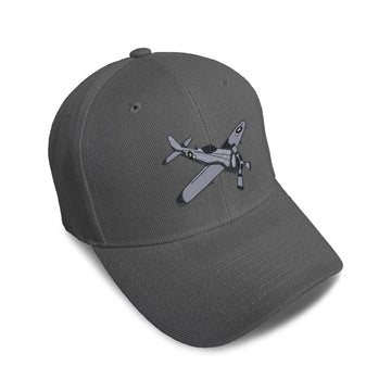 Kids Baseball Hat Military Plane #47 Embroidery Toddler Cap Cotton