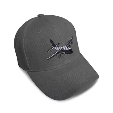 Kids Baseball Hat C-130 Aircraft Embroidery Toddler Cap Cotton