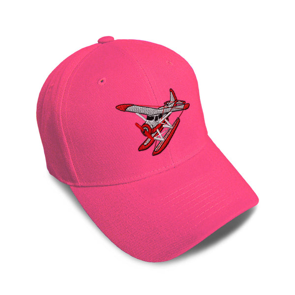 Kids Baseball Hat Pontoon Plane Embroidery Toddler Cap Cotton - Cute Rascals