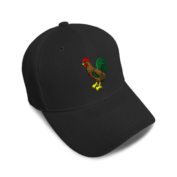 Kids Baseball Hat Rooster A Embroidery Toddler Cap Cotton - Cute Rascals