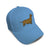 Kids Baseball Hat Dachshund Brown Embroidery Toddler Cap Cotton - Cute Rascals