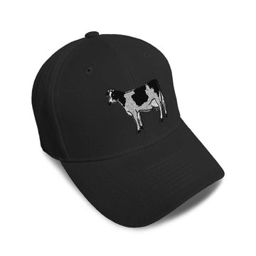 Kids Baseball Hat Cow A Embroidery Toddler Cap Cotton