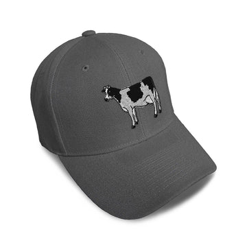 Kids Baseball Hat Cow A Embroidery Toddler Cap Cotton