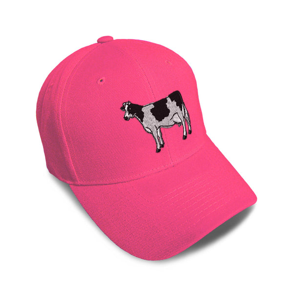 Kids Baseball Hat Cow A Embroidery Toddler Cap Cotton - Cute Rascals