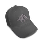 Kids Baseball Hat Dinosaur Silver Embroidery Toddler Cap Cotton - Cute Rascals