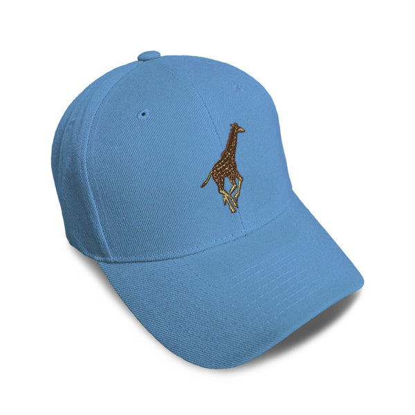 Kids Baseball Hat Giraffe A Embroidery Toddler Cap Cotton - Cute Rascals