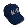 Kids Baseball Hat K-9 Silver Logo Embroidery Toddler Cap Cotton