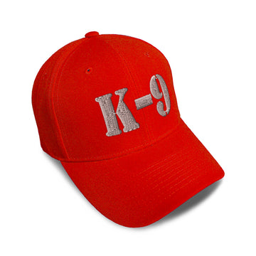 Kids Baseball Hat K-9 Silver Logo Embroidery Toddler Cap Cotton