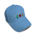 Kids Baseball Hat Peace Love Dogs Embroidery Toddler Cap Cotton