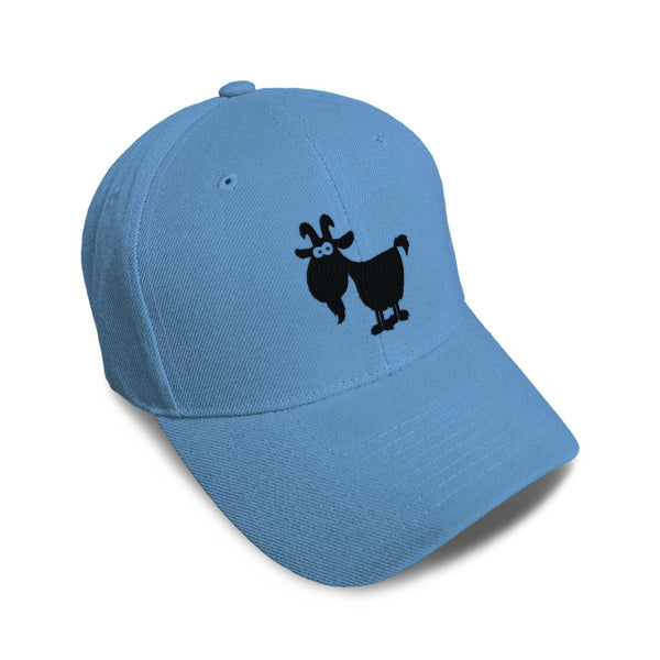 Kids Baseball Hat Cute Goat Animal Embroidery Toddler Cap Cotton - Cute Rascals