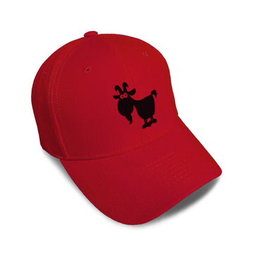 Kids Baseball Hat Cute Goat Animal Embroidery Toddler Cap Cotton