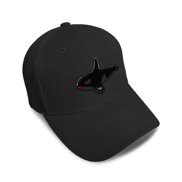 Kids Baseball Hat Orca Killer Whale Embroidery Toddler Cap Cotton