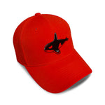 Kids Baseball Hat Orca Killer Whale Embroidery Toddler Cap Cotton - Cute Rascals